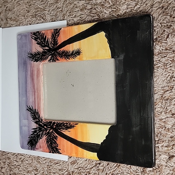 Sunset Palmtree Picture Frame - Picture 1 of 2